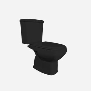 Kit Completo Vaso Com Caixa Acoplada Anturius Preto Luzarte