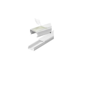 Canaleta Com Fita Dupla Face 20x10x2000 Mm Branca Ilumi