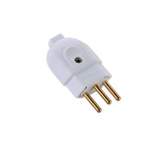 Plugue Macho 2P+T 20A 250V Branco Tramontina