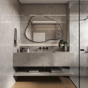 Porcelanato Serena Gray Retificado Polido 60x120 Cm 2,2M² Incesa