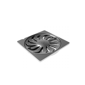Grelha Quadrada Abre e Fecha Cromada 100 Mm Tigre