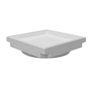 Ralo Oculto Quadrado Universal 10 Cm Branco Astra