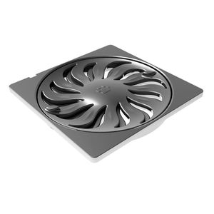 Grelha Quadrada Abre e Fecha Cromada 150 Mm Tigre