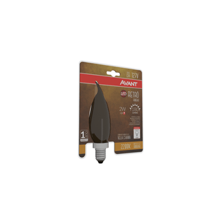 Lâmpada Led Vela Chama Retrô E14 2W 2200K 127V Avant