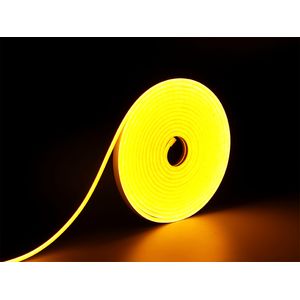 Fita Led Neon 8W/M 120L/M Amarelo 5M IP65 12V Taschibra