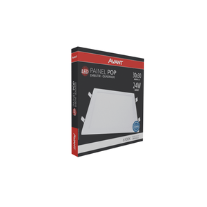 Painel Plafon Led De Embutir Quadrado 29 Cm 24W 6500K Bivolt Avant