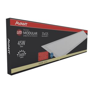 Painel De Embutir Modular 125x31 Cm 45W 4000K Bivolt Avant