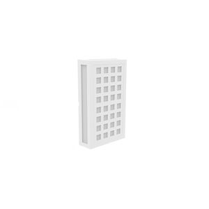 Arandela Cobogó Quadros Branco Fosco 12W 3000K Bivolt Avant