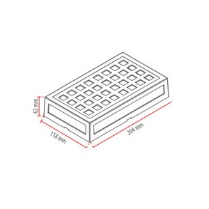 Arandela Cobogó Quadros Branco Fosco 12W 3000K Bivolt Avant