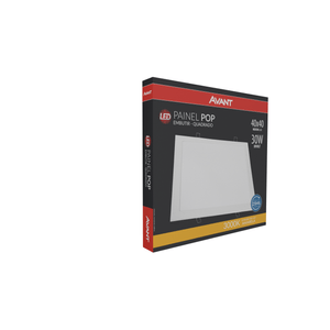 Painel Led De Embutir Quadrado 40 Cm 30W 3000K Bivolt Avant