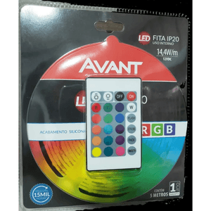 Fita Led IP20 14,4 W/M 5 Metros Rgb Com Drive Avant