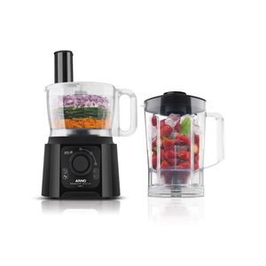 Processador De Alimentos Preto Multichef 4 em 1 127V 600W Arno