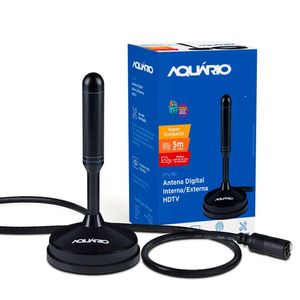 Antena Digital HDTV Com Cabo 5 Metros DTV150 Aquário