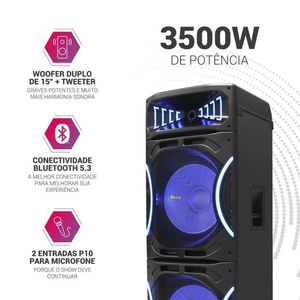 Caixa De Som Extreme PCX35000 3500W Philco