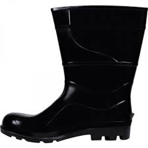 Bota PVC Cano Médio Sem Forro Preto Nº 43 Kala