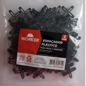 Espaçador Para Piso 5 Mm Com 100 Unidades Worker