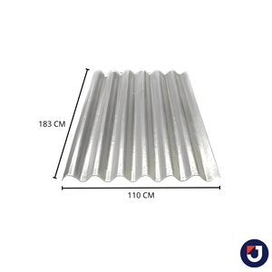 Telha FVD Transparente Ondafort Incolor 1,83x1,1 M Afort