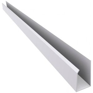Rodaforro PVC Tipo"U" 6 M Branco Gelo Plasflex