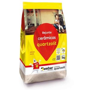 Rejunte Porcelanato Cinza Outono 1 kg Quartzolit