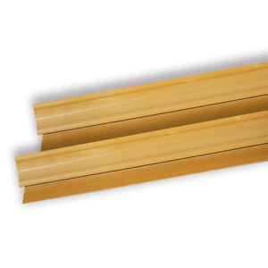 Rodaforro/Rodateto Perfil "U" Em Pvc Para Acabamento Lateral Barra 5,95M Tabaco/Cumaru Bda