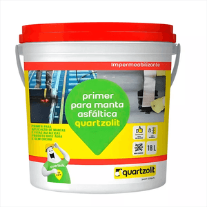 Primer Para Manta Asfáltica À Base de Água 18 Litros Quartzolit