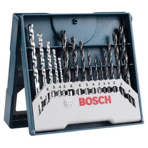 Kit de Brocas Para Concreto, Metal e Madeira Mini X-Line 3,0-8,0 Mm com 15 Unidades Bosch