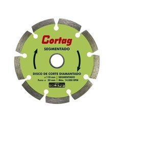 Disco Diamantado Segmentado Eco 110x20 Mm Cortag