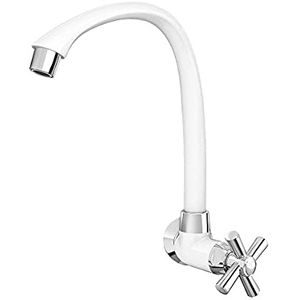 Torneira Para Cozinha De Parede Cross Branco/Cromado Tigre