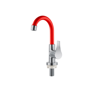 Torneira Lavatório Bica Alta Twist 1/2 Vermelho Herc