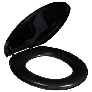 Assento Sanitário Almofadado Preto Preto 46 Cm Astra