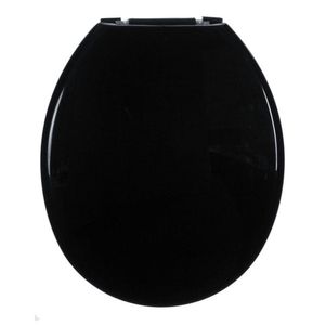 Assento Sanitário Almofadado Preto Preto 46 Cm Astra