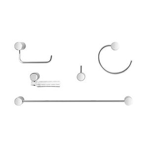 Kit de acessórios Single Para Banheiro 5 Peças Docol