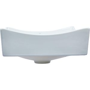 Cuba de Apoio Quadrada Ravena Branca 34,5x34,5x16 Cm Japi