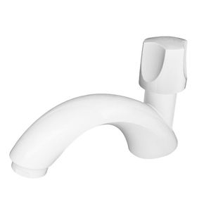 Torneira Orbe Lavatório Para Mesa 1/2"  Branco Tigre