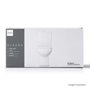 Kit Completo Bacia com Caixa Acoplada Deca Quadra Branco