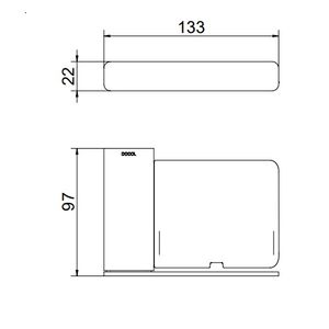 Saboneteira Flat Cromada Docol