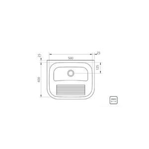 Tanque Inox 50x40 Cm 94401/107 Tramontina