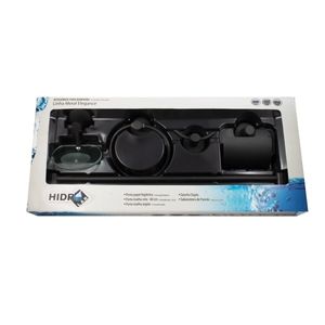 Kit de Acessórios Para Banheiro 5 Peças Diamond Preto Hidrolar