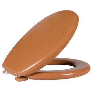 Assento Sanitário Almofadado Caramelo Claro Astra