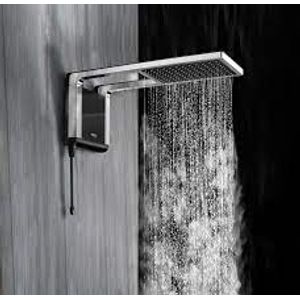Chuveiro Acqua Storm Preto Cromado Ultra 220V 6800W Lorenzetti
