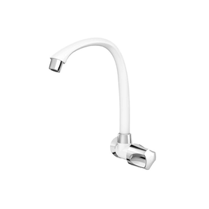 Torneira Para Cozinha Parede Bica Alta Móvel Orbe Branca/Cromada 1/2"-3/4" Tigre
