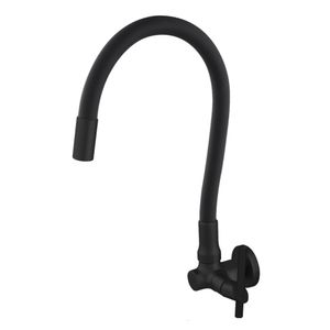 Torneira De Parede Flexível 2166C77 Black 1/4 Imperatriz