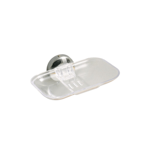 Saboneteira Plástica Cristal Retangular Standard 137x52x108 Mm Jackwall