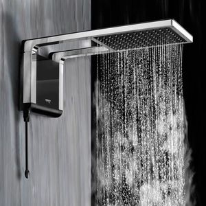 Chuveiro Lorenzetti Acqua Storm Ultra Preto e Cromado 110V 5500W Lorenzetti