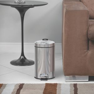 Lixeira Redonda Inox Pedal 5 Litros 94538/105 Tramontina