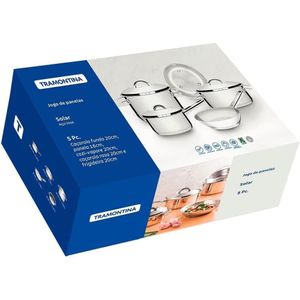 Jogo Panelas Inox Solar 5 Peças Tramontina