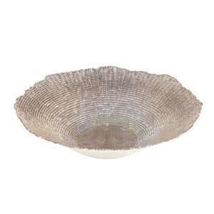 Centro de Mesa Decorativo de Vidro Infinity 40x10 Cm Wolf