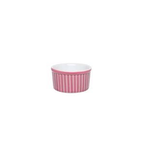 Tigela Ramequin Branco e Rosa 100 Ml Oxford