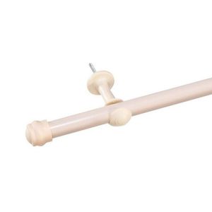Kit Varão Prátiko Pro Cromado 19 Mm com 2 Suportes Palha Bella Arte