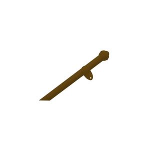 Kit Varão Pratiko 28 Mm 3,0 M Ouro Velho Com 3 Suportes Bella Arte